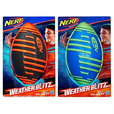 NERF Sports Weather Blitz Football Black & Orange E1293 for sale online